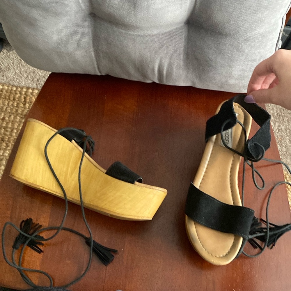Lace up Steve Madden platforms